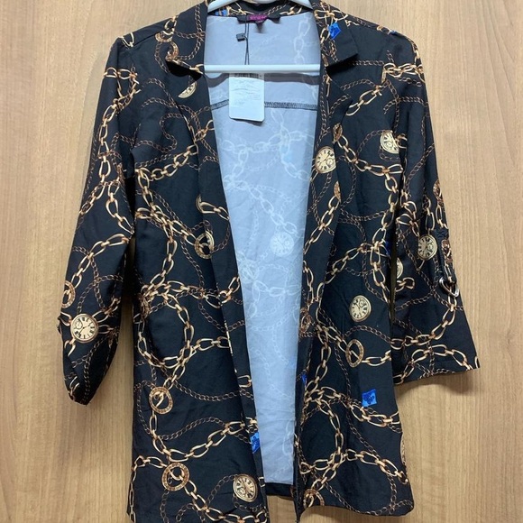 Ginger by Lifestyle | Jackets & Coats | Chain Print Jacket Fixed Price | Poshmark